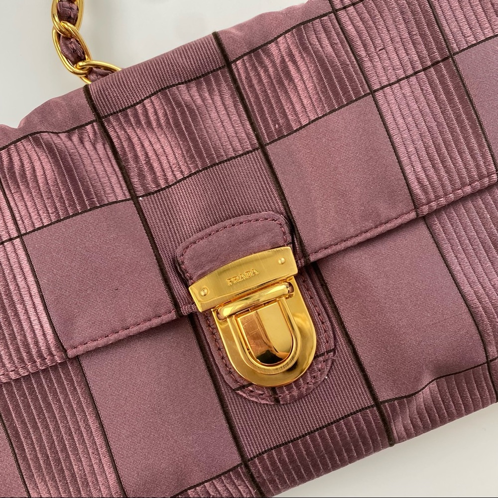 Prada Purple Crossbody Bag with Gold Chain - Picture 8 of 14